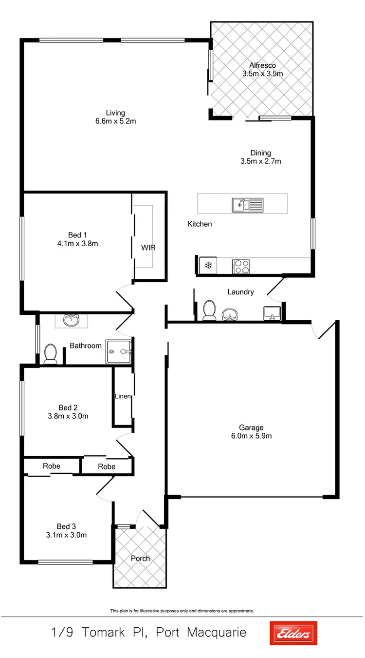 Floorplan of Homely house listing, 9A Tomark Place, Port Macquarie NSW 2444
