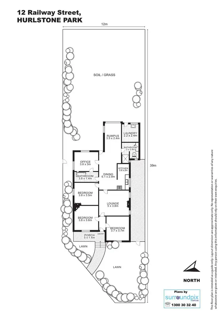 Floorplan of Homely house listing, 12 Railway Street, Hurlstone Park NSW 2193