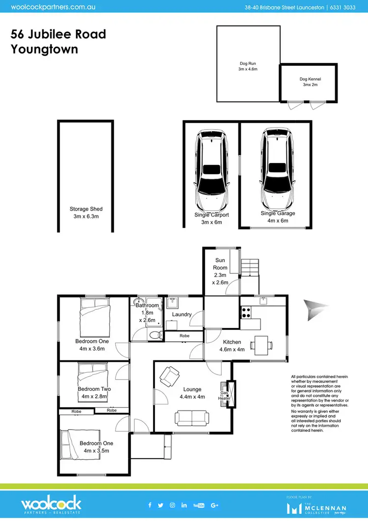 Floorplan of Homely house listing, 56 Jubilee Road, Youngtown TAS 7249