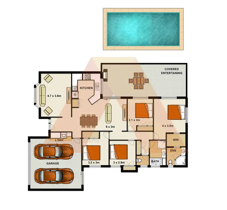 Floorplan of Homely house listing, 20-22 Cottonwood Street, Jimboomba QLD 4280