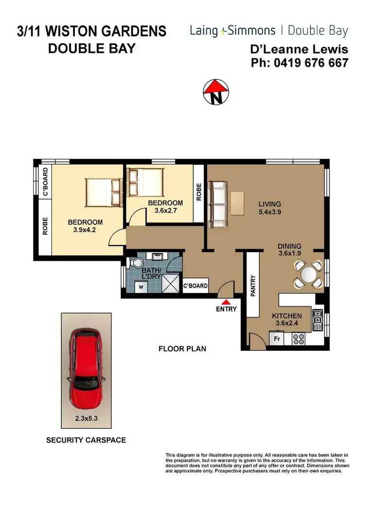 Floorplan of Homely apartment listing, 3/11 Wiston Gardens, Double Bay NSW 2028