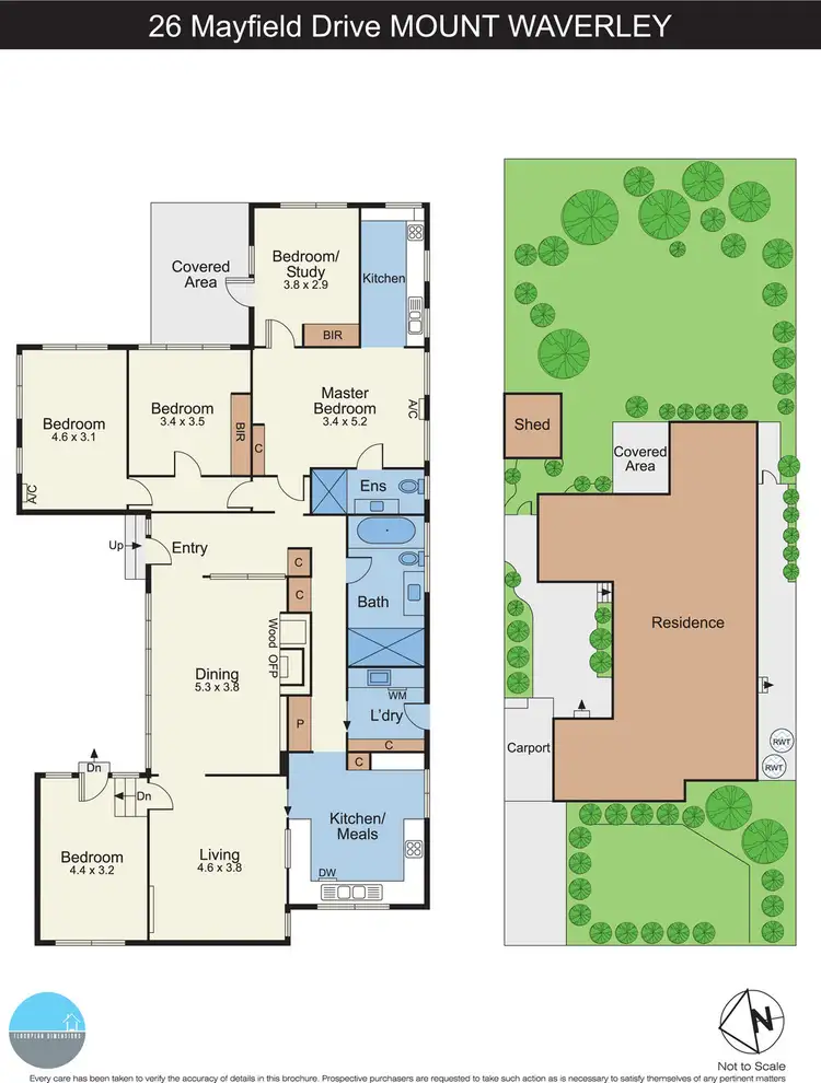 Floorplan of Homely house listing, 26 Mayfield Drive, Mount Waverley VIC 3149