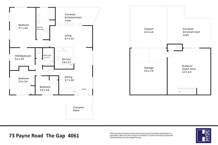 Floorplan of Homely house listing, 73 Payne Road, The Gap QLD 4061