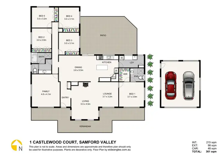 Floorplan of Homely rural property listing, 1 Castlewood Court, Samford Valley QLD 4520