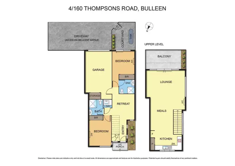 Floorplan of Homely townhouse listing, 4/160 Thompsons Road (Access via Millicent Avenue), Bulleen VIC 3105