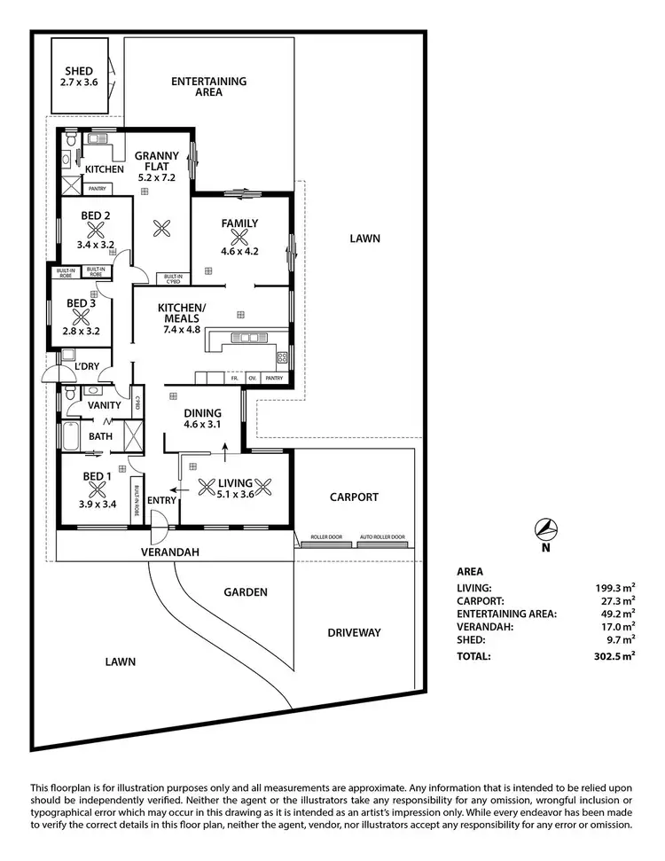 Floorplan of Homely house listing, 24 Raven Court, Wynn Vale SA 5127