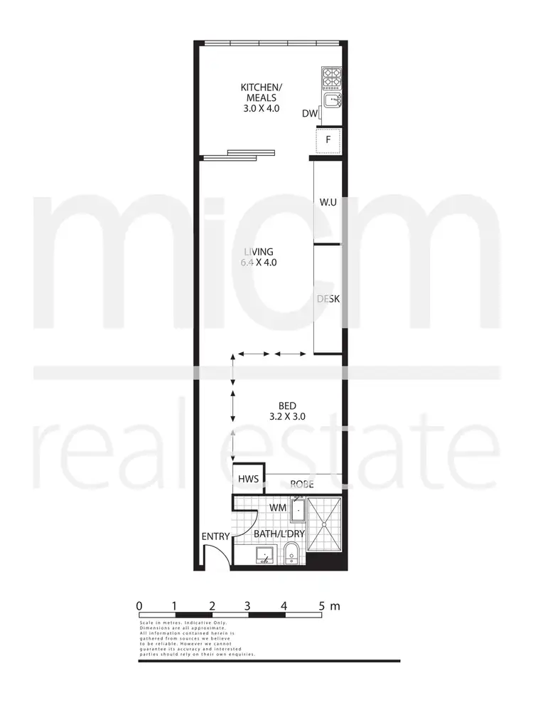 Floorplan of Homely apartment listing, 1211/555 Flinders Street, Melbourne VIC 3000