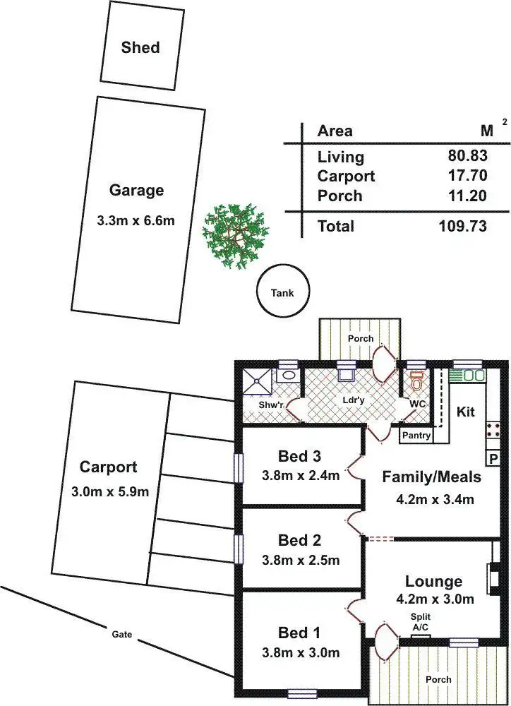 Floorplan of Homely house listing, 5 Bacton Street, Evanston SA 5116