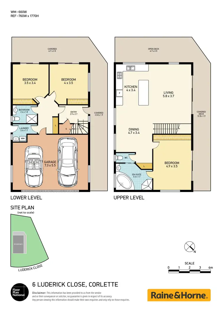 Floorplan of Homely house listing, 6 Luderick Close, Corlette NSW 2315