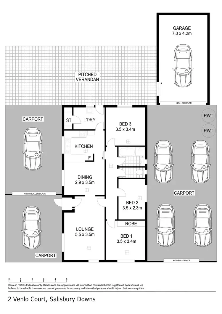 Floorplan of Homely house listing, 2 Venlo Court, Salisbury Downs SA 5108