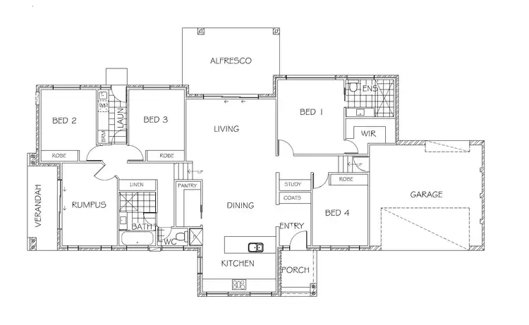Floorplan of Homely house listing, 1 Studdy Road, Googong NSW 2620