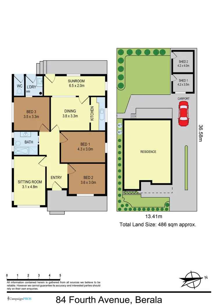 Floorplan of Homely house listing, 84 FOURTH AVENUE, Berala NSW 2141