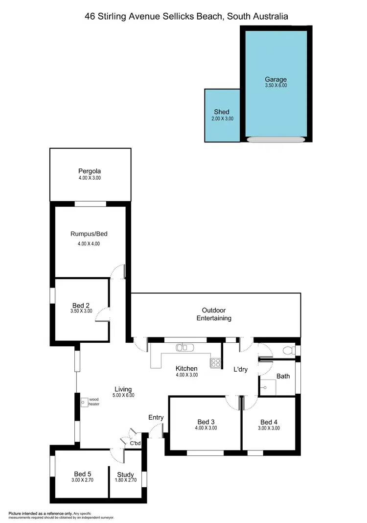 Floorplan of Homely house listing, 46 Stirling Avenue, Sellicks Beach SA 5174