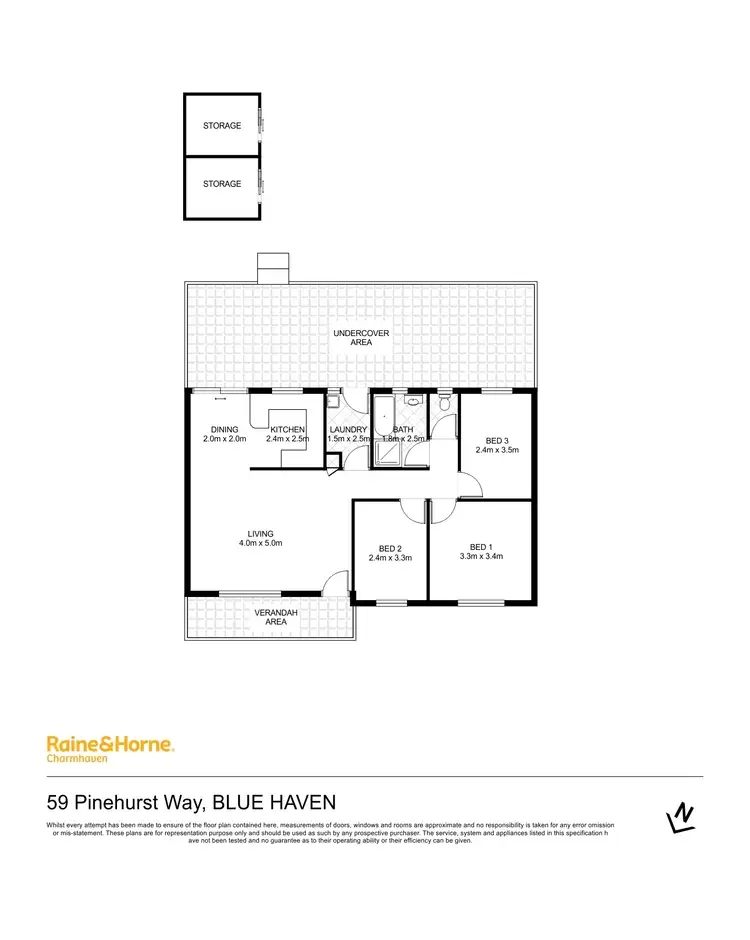 Floorplan of Homely house listing, 59 Pinehurst Way, Blue Haven NSW 2262