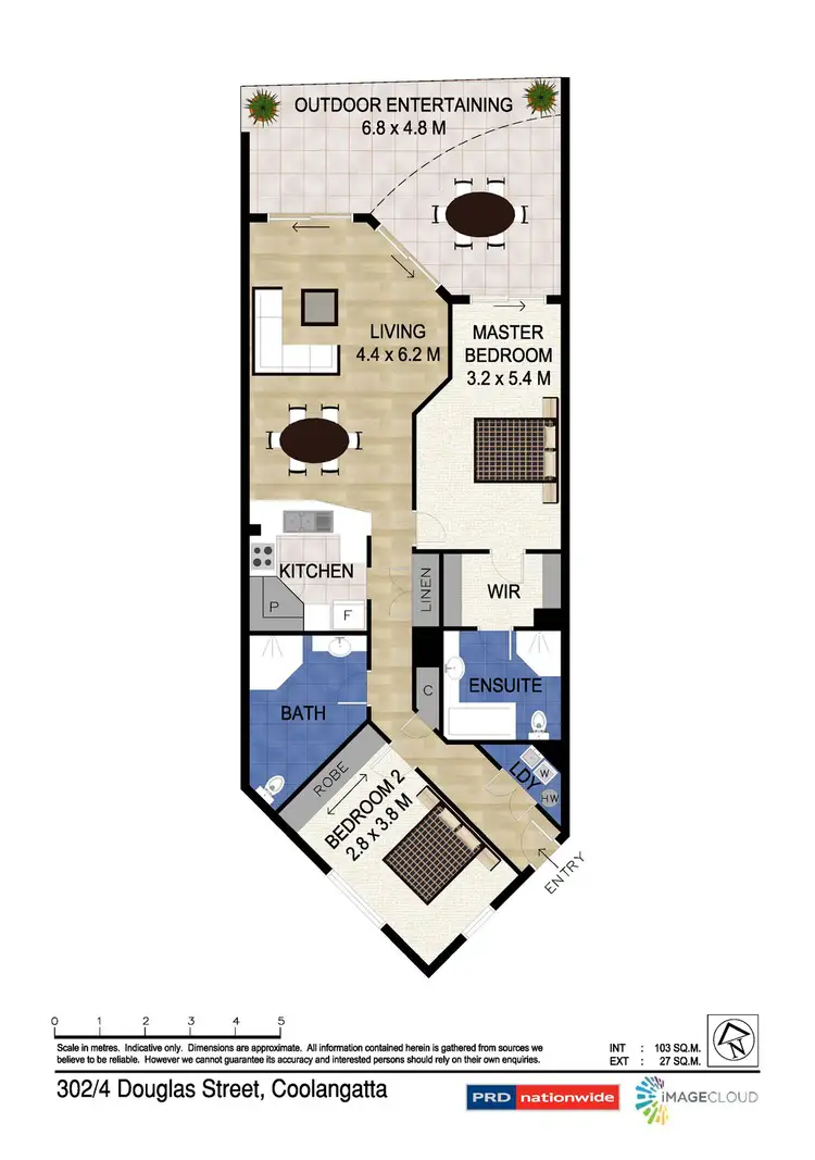 Floorplan of Homely apartment listing, 302/4 Douglas Street, Coolangatta QLD 4225