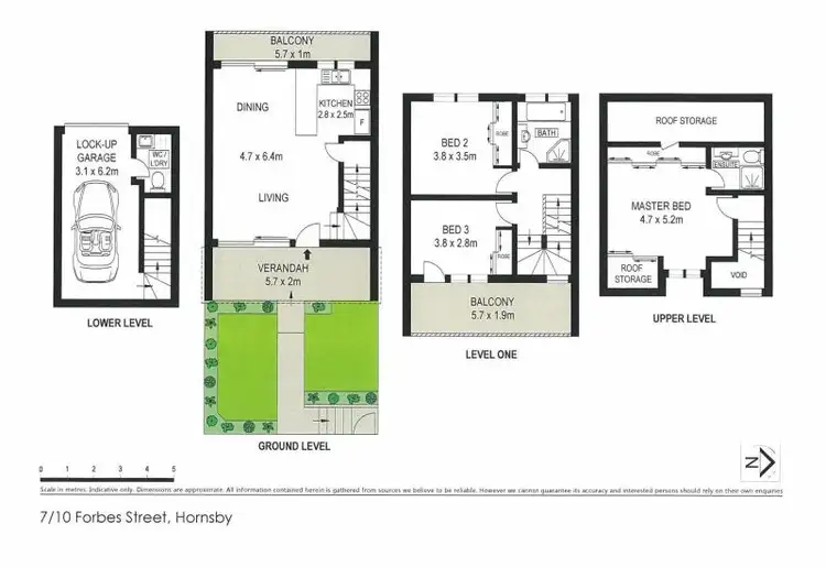 Floorplan of Homely townhouse listing, 7/10-16 Forbes Street, Hornsby NSW 2077