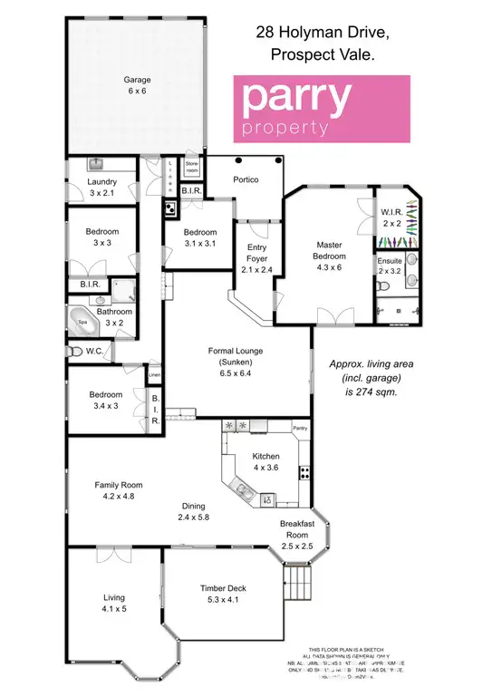 Floorplan of Homely house listing, 28 Holyman Drive, Prospect Vale TAS 7250