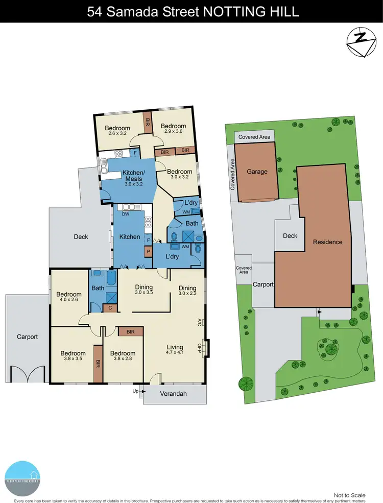 Floorplan of Homely house listing, 54 Samada Street, Notting Hill VIC 3168
