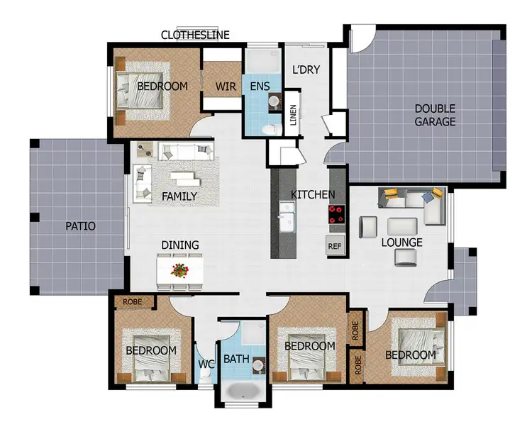 Floorplan of Homely house listing, 1 Ludlow Court, Mount Low QLD 4818