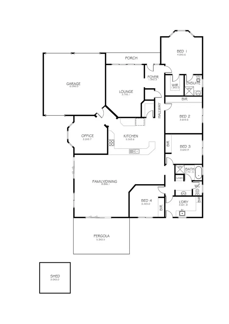 Floorplan of Homely house listing, 57 Follett Street, Port Lincoln SA 5606