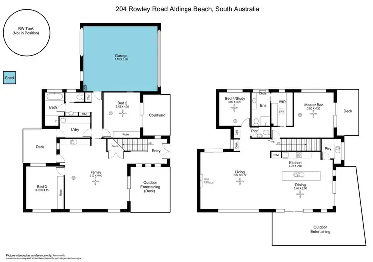 Floorplan of Homely house listing, 204 Rowley Road, Aldinga Beach SA 5173