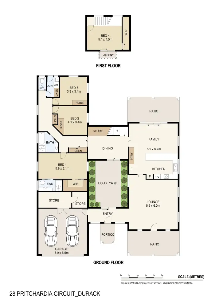 Floorplan of Homely house listing, 28 Pritchardia Circuit, Durack NT 830