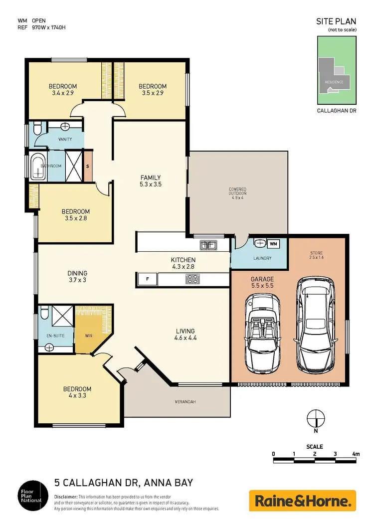 Floorplan of Homely house listing, 5 Callaghan Drive, Anna Bay NSW 2316