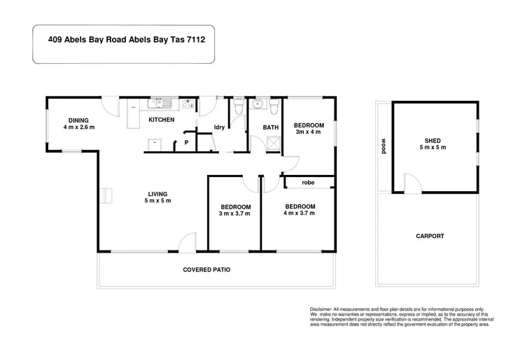 Floorplan of Homely house listing, 409 Abels Bay Road, Abels Bay TAS 7112
