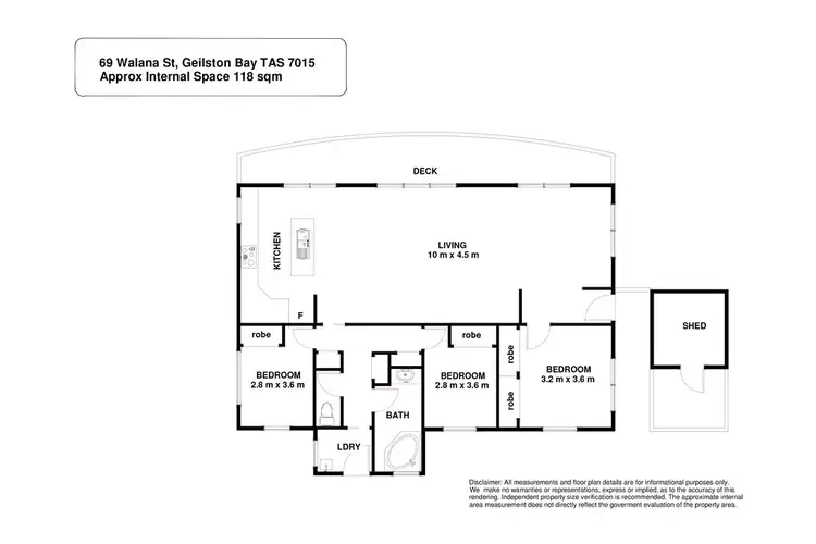 Floorplan of Homely house listing, 69 Walana Street, Geilston Bay TAS 7015
