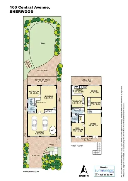 Floorplan of Homely house listing, 100 Central Avenue, Sherwood QLD 4075
