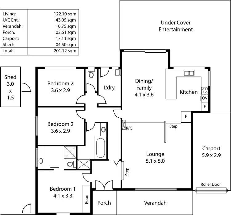 Floorplan of Homely house listing, 14 Mepsted Crescent, Athelstone SA 5076
