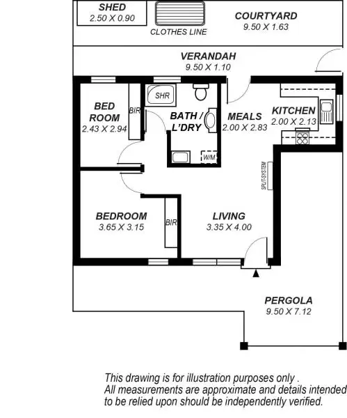 Floorplan of Homely unit listing, 4/300 Beulah Road, Kensington Park SA 5068