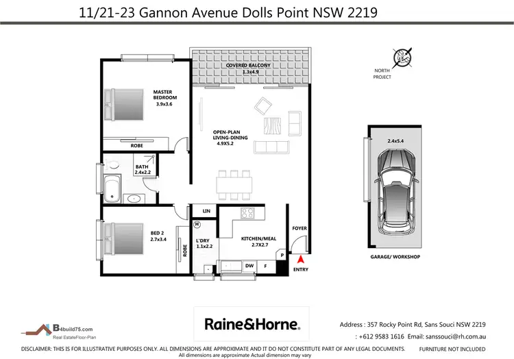 Floorplan of Homely apartment listing, 11/21-23 Gannon Avenue, Dolls Point NSW 2219