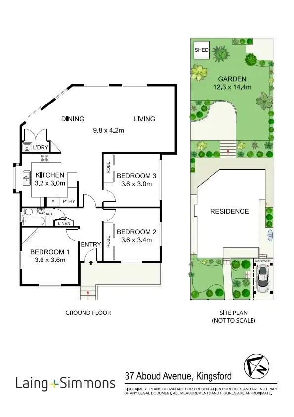 Floorplan of Homely house listing, 37 Aboud Avenue, Kingsford NSW 2032