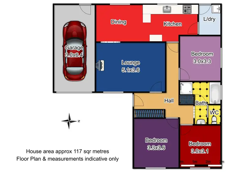 Floorplan of Homely house listing, 33 Heatherbrae Parade, Orange NSW 2800