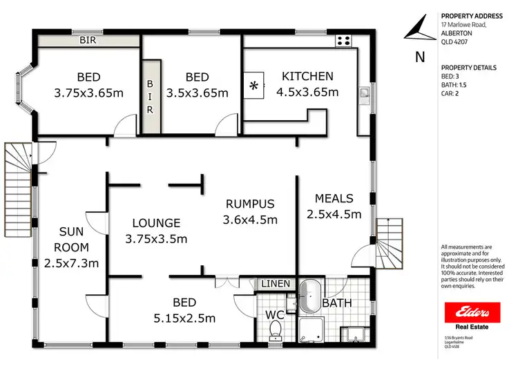 Floorplan of Homely house listing, 17 Marlowe Road, Alberton QLD 4207
