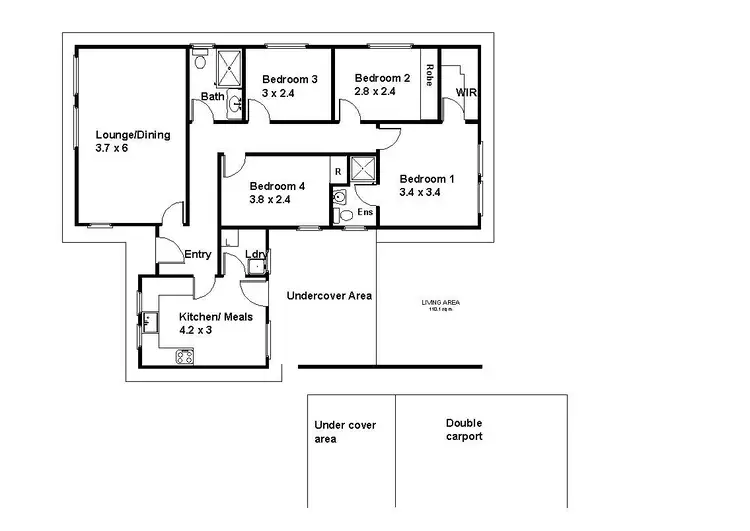 Floorplan of Homely house listing, 11 Laffer Street, Barmera SA 5345