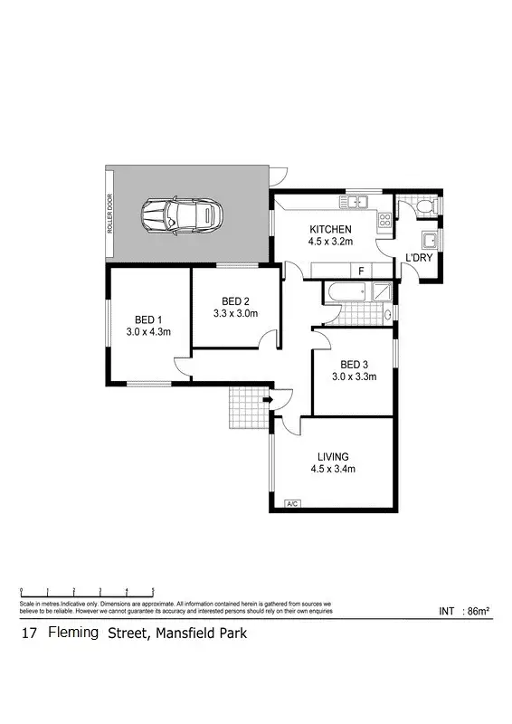Floorplan of Homely house listing, 17 Fleming Street, Mansfield Park SA 5012