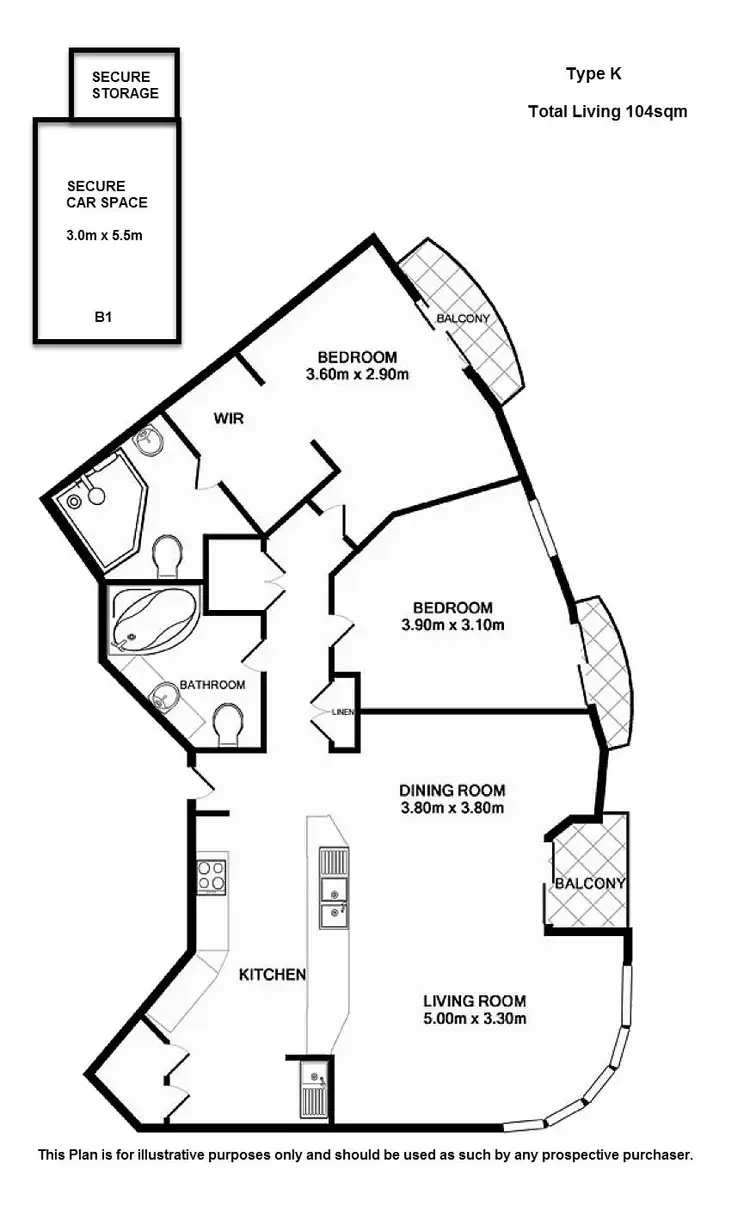 Floorplan of Homely apartment listing, 135/35 Howard Street, Brisbane City QLD 4000
