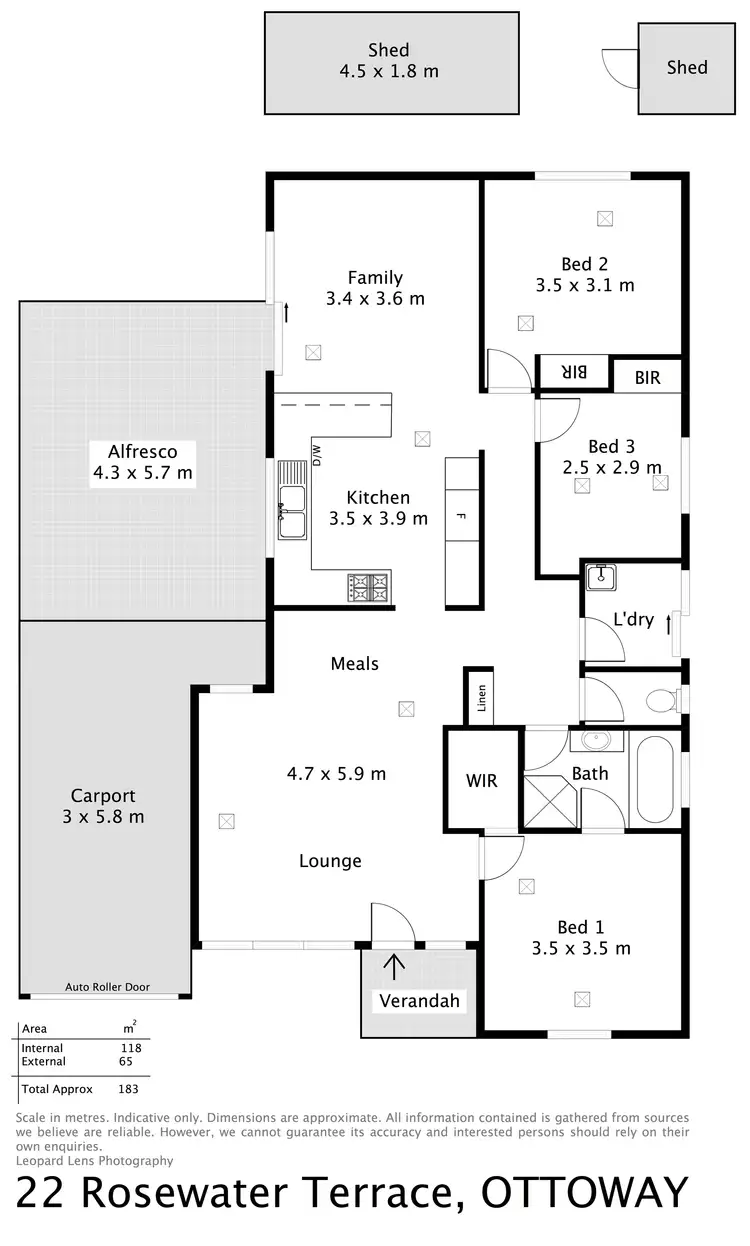 Floorplan of Homely house listing, 22 Rosewater Terrace, Ottoway SA 5013