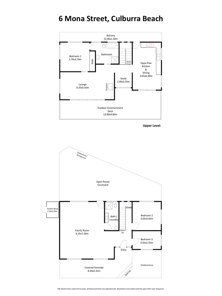 Floorplan of Homely house listing, 6 Mona Street, Culburra Beach NSW 2540