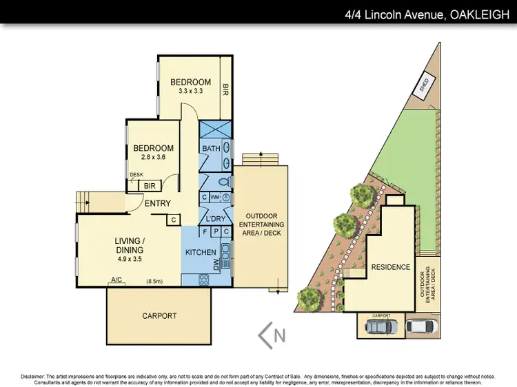 Floorplan of Homely unit listing, 4/4 Lincoln Avenue, Oakleigh VIC 3166