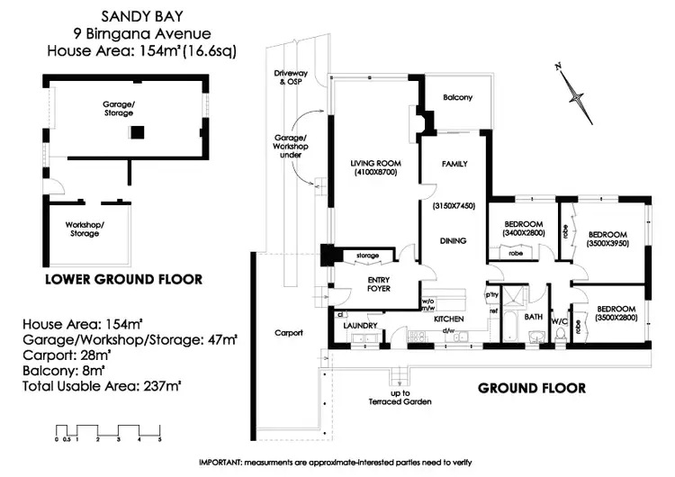 Floorplan of Homely house listing, 9 Birngana Avenue, Sandy Bay TAS 7005