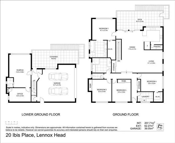Floorplan of Homely house listing, 20 Ibis Place, Lennox Head NSW 2478