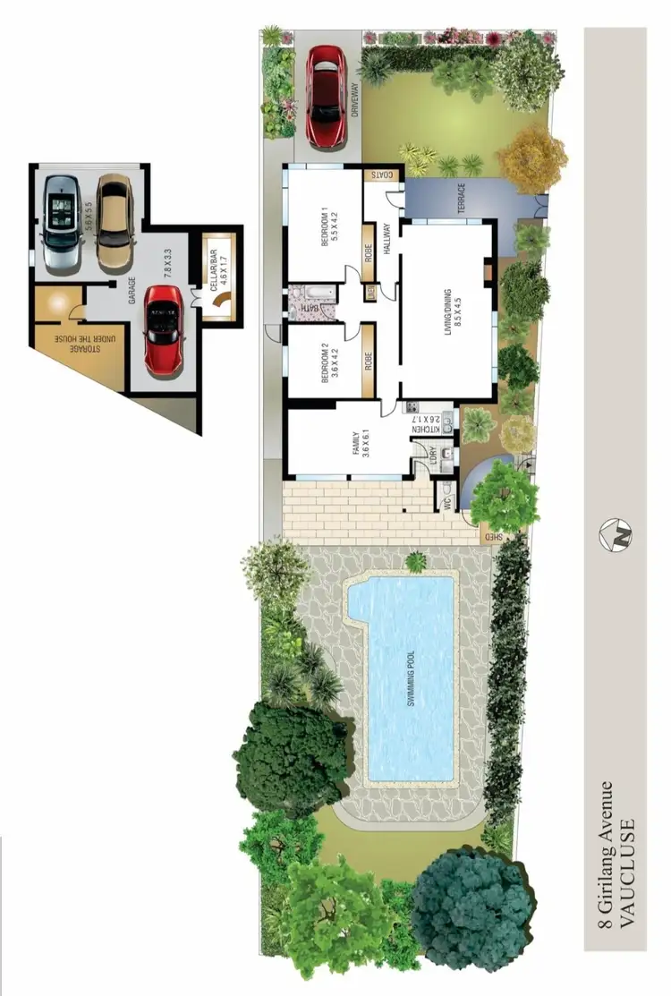 Floorplan of Homely house listing, 8 Girilang Avenue, Vaucluse NSW 2030
