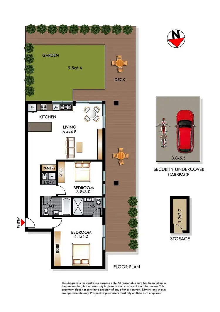 Floorplan of Homely apartment listing, 1/8-10 Burge Street, Vaucluse NSW 2030