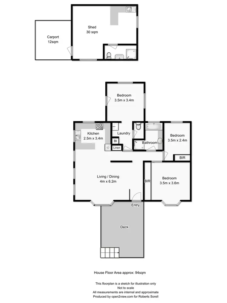 Floorplan of Homely house listing, 6 Esplanade, Dunalley TAS 7177
