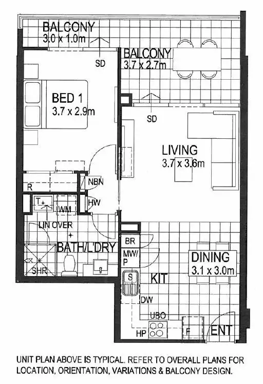 Floorplan of Homely apartment listing, 73/269 James Street, Northbridge WA 6003