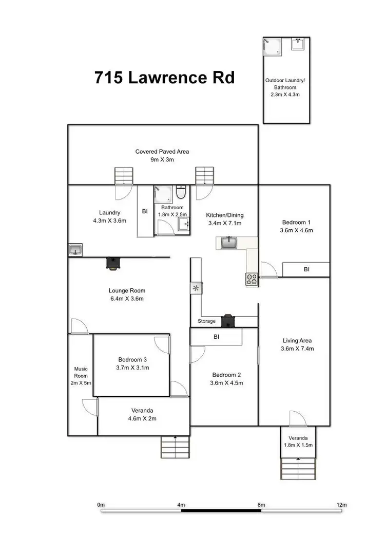 Floorplan of Homely house listing, Prop Lt 1011 715 Lawrence Road, Southgate NSW 2460