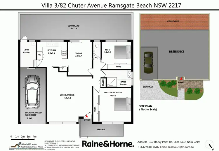 Floorplan of Homely townhouse listing, 3/82 Chuter Avenue, Ramsgate Beach NSW 2217